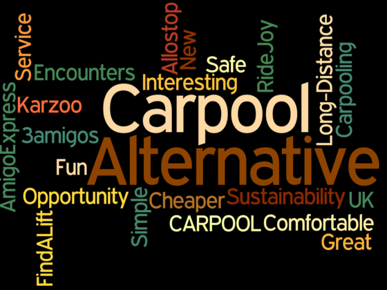 Carpool Word Cloud. The Alternative Ways