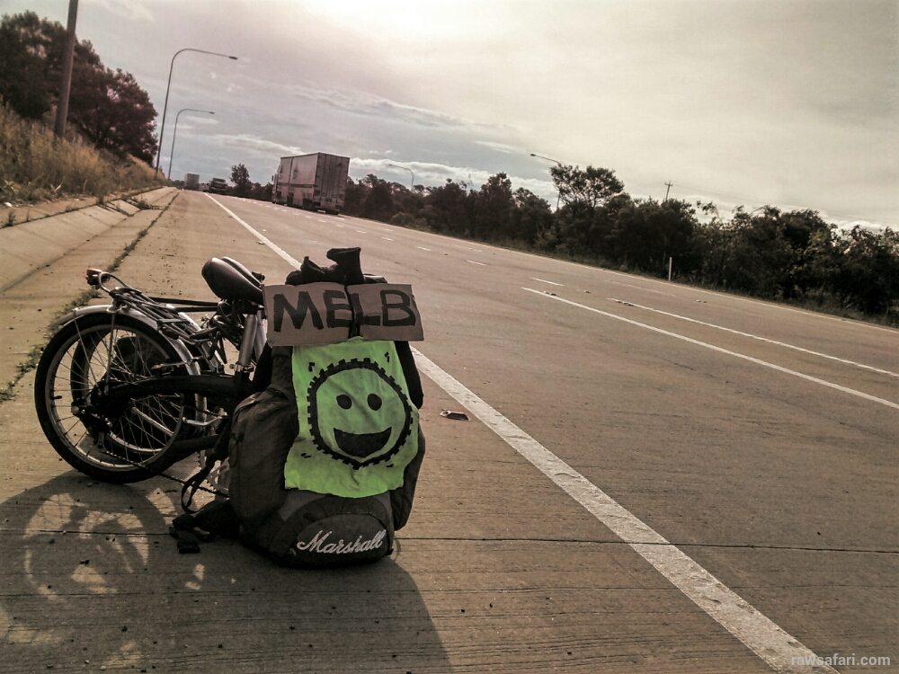 Hitchhiking with my bike
