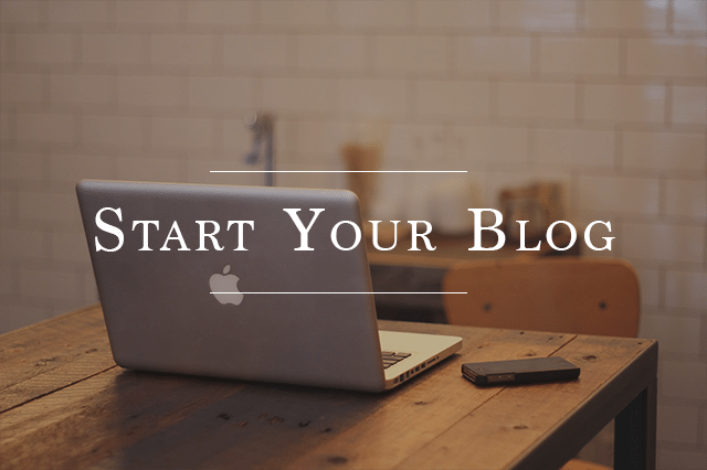 start a professional blog